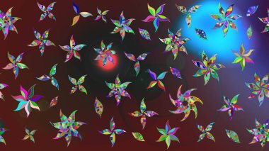 Renkli çiçekler. Yumuşak, yaz çiçekli arka plan. Raster çiçek desenli ve çiçekli..