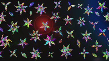 Çiçek arkaplan. Çizim raster deseni. Güzel kumaş deseni.