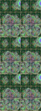 Süslü, dikişsiz, soyut çiçeklerle süslenmiş. Şekillendirilmiş çiçeklerle kusursuz desen. Çiçek deseni duvar kağıdı, şablon dolguları ve web sayfası arkaplanı için kullanılabilir.