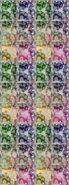 Çizim stili tarafsız ve gri renklerde. El yapımı çiçek ve bitki koleksiyonu. Raster illüstrasyonu. Raster illüstrasyonu. Sevimli karalama çiçekleriyle kusursuz çiçek deseni..