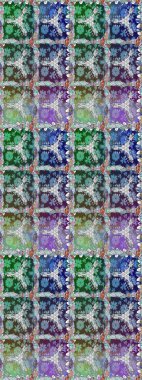 Mavi ve nötr renklerde parlak çiçekli soyut ve pürüzsüz desen. Küçük çiçekte hoş bir çiçek deseni var. Çiçek elementli zarif raster dokusu..