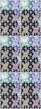 Tarafsız ve siyah çiçekli kusursuz desen, suluboya çiçek deseni, güzel çiçek, duvar kağıdı, kart veya kumaş için fayanslı. Raster - stok.