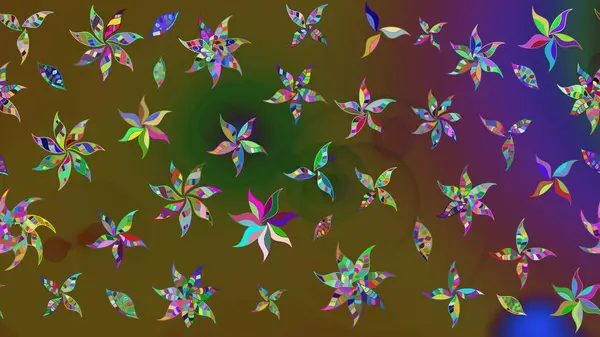 Güzel suluboya çiçekler, parlak boya Inspi çiçek desenli eskiz arka planı. Raster..