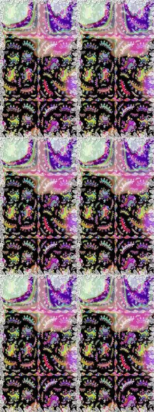 Siyah ve nötr renklerde çiçekler. Çiçeksiz desenli arka plan, darbeler, sıçramalar, yaz çiçekleri. Raster illüstrasyonu.