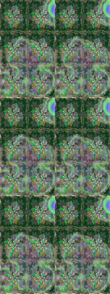 Süslü, dikişsiz, soyut çiçeklerle süslenmiş. Şekillendirilmiş çiçeklerle kusursuz desen. Çiçek deseni duvar kağıdı, şablon dolguları ve web sayfası arkaplanı için kullanılabilir.