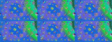 Eskiz Vintage Çiçek Deseni. Raster Kalça dokusu deseni.