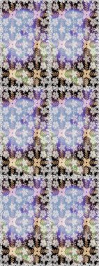 Suluboya çizimi. El çizimi. Tarafsız ve gri renklerde çiçekler. Çiçeklerle kusursuz desen.