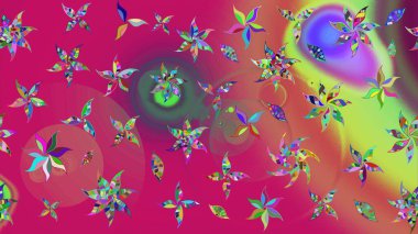 Üst manzara, yumuşak morumsu ve pembe renkli. Sevgililer günü ve tebrik kartı konsepti için şık bir davetiye. Çiçek kompozisyonu, el boyası, hassas şablon. Manzaralı çiçek deseni.