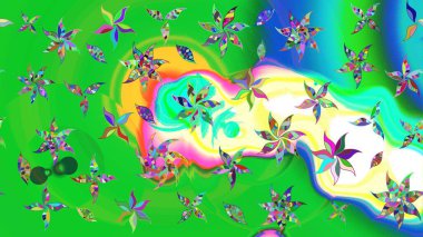 Raster illüstrasyonu. Eski model. Moda baskısı. Suluboya çizim kalıbı. Dekorasyon ve tasarım için güzel bir desen. Çiçeğin suluboya çizimlerinin zarif deseni.