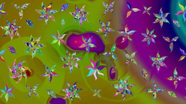 Eskiz modeli etnik tasarım. Yatak çarşafları, ceket, paket tasarımı, kumaş ve moda kavramları için tekstil baskısı. Çiçekleri, deniz kabukları, mandalaları ve suluboya efektleri olan deniz altyapısı.