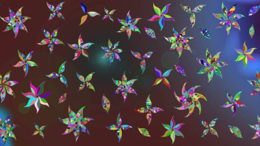 Simple cute pattern in small-scale flowers. Raster illustration. Floral sketch background for textile or book covers, manufacturing, wallpapers, print, gift wrap and scrapbooking.