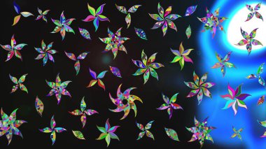 Etnik Mandala süsü. Raster Henna dövme stili. Tekstil, tebrik kartı, boyama kitabı, telefon kılıfı baskısı için kullanılabilir. Hint çiçekli desenli şal desenli..