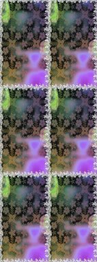 Gri renkli çiçekler. Çiçekli karalama şeklinde Raster çiçek deseni. Yumuşak, bahar çiçekli arka plan.