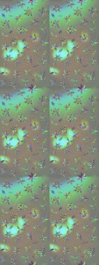 Raster illüstrasyonundaki çiçek desenli çizim. Gri ve bej renklerde. Raster illüstrasyonu. Güzel kumaş deseni.