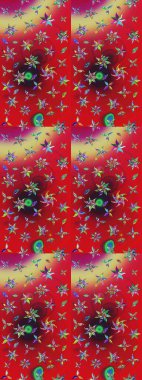 Kırmızı ve nötr renklerde şirin tekstil tarzında. Çiçek arkaplan. Renkli çizim kalıbı. Çiçek duvar kâğıdı. Raster illüstrasyonu.