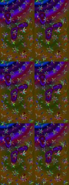 Beautiful watercolor Bouquet of summer flowers sketch pattern. Nice fabric pattern.