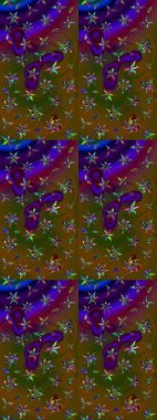 Beautiful watercolor Bouquet of summer flowers sketch pattern. Nice fabric pattern.