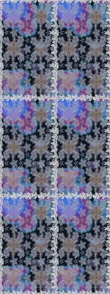 Suluboya çizimi. El çizimi. Gri ve mavi renkte çiçekler. Çiçeklerle kusursuz desen.