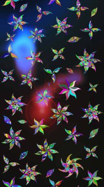 Renkli çiçekler. Düz Çiçek Elementleri Tasarımı. Renkli Bahar Teması eskiz kalıbı. Güzel çiçek deseni..