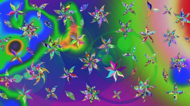 Küçük bir çiçekte eskiz deseni. Raster illüstrasyonu. Hoş bir çiçek geçmişi var. Güzel kumaş deseni.