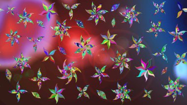 Çizim kalıbı. Ultraviyole kumaş deseni. Organik motif arka planı. Raster illüstrasyonu.