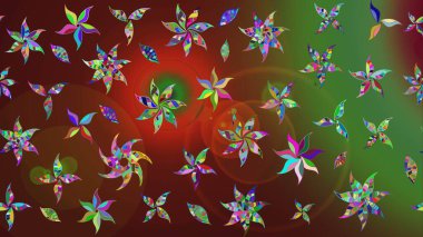 Renklerle. Anti-stres için soyut örnek sayfası. Raster illüstrasyonu.