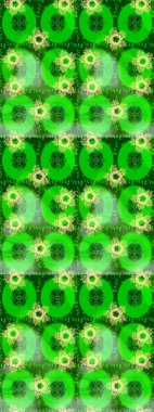 Düz Çiçek Elementleri Tasarımı. Renkli Bahar Temalı Kusursuz Arkaplan. Raster..