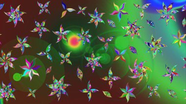 Çiçekli bahar çiçekleri. Motley illüstrasyonu. Küçük çiçekte güzel bir desen. Küçük renkli çiçekler. Moda baskıları için zarif bir şablon.