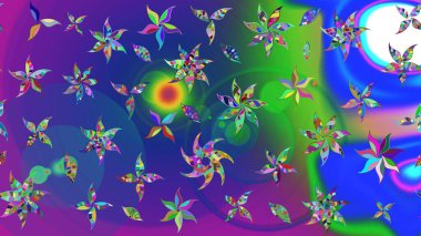 Kumaş, tekstil, duvar kağıdı baskısı için. Raster illüstrasyonu. Raster. Eski usul. Tomurcukları çiçek olan sevimli bir çiçek deseni. Taslak arkaplan.