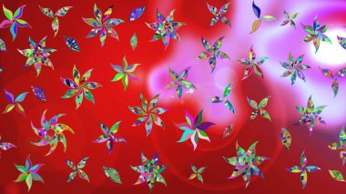 Organik motif arka planı. Çizim kalıbı. Raster illüstrasyonu. Ultraviyole kumaş deseni.