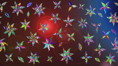 Klasik çiçek desenli. Paketleme, tekstil, duvar kâğıdı için çiçek eskizi. Yumuşak fayans. Raster 'ın taze dokusu. Yumuşak pamuk tasarımı.