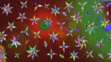 Soyut etnik raster çizim kalıbı. Kabile sanatı boho baskısı, klasik çiçek arkaplanı. Arkaplan dokusu, duvar kağıdı, çiçek teması.