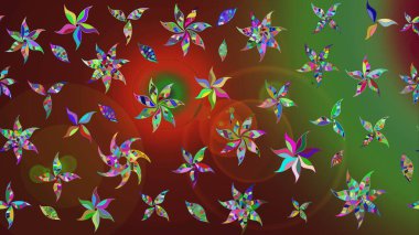 Renklerle. Anti-stres için soyut örnek sayfası. Raster illüstrasyonu.