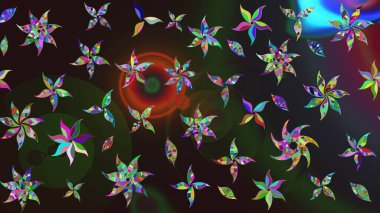 Çizim çiçek deseni duvar kağıdı, web sitesi arka planı, ambalaj kağıdı, davetiye, broşür, afiş veya web sitesi için kullanılabilir. El çizimi Raster çizimi. Karalama elementleri.