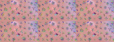 Güzel eskiz şekli. Güzel kumaş deseni. Raster çiçekli arka plan. Renkli Yaz Temalı eskiz kalıbı. Yazdır. Düz Çiçek Elementleri Tasarımı.