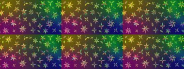 Çiçek deseni. Düz Çiçek Elementleri Tasarımı. Raster güzel kumaş deseni çiziyor. Renkli Bahar Teması çizim şablonu.