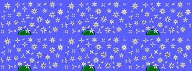 Çiçekli zambakların eskiz geçmişi. Çiçek tasarımı için inanılmaz bir kolaj cenneti tarzı. Parlak çiçekli kolaj çiçekleri mavi ve nötr.