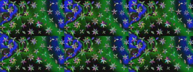 Güzel suluboya yaz çiçekleri deseni..