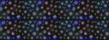 Küçük çiçekteki sevimli çiçek deseni. Gri ve mavi renkte çiçekler.