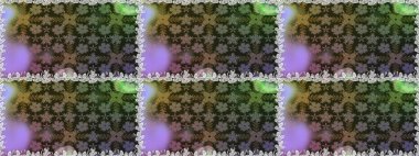 Gri ve kahverengi renkte zarif çiçekli suluboya. Raster illüstrasyonu. Renkli Bahar Temalı Kusursuz Arkaplan. Düz Çiçek Elementleri Tasarımı.