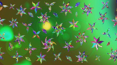 Renkli çiçekler. Nazik, sevimli çiçek arkaplanı. Raster çiçek desenli ve çiçekli..