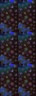 Gri ve kahverengi renkli çiçekler. Kumaş desenli papatya çiçekleri ayrıntıları.