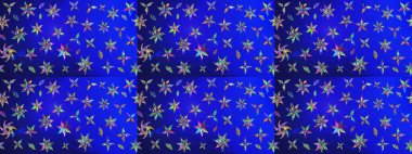 Yumuşak, bahar çiçekli arka plan. Mavi ve yeşil renkli çiçekler. Raster çiçek desenli ve çiçekli..