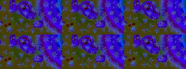 Raster illüstrasyonu. Modaya uygun kumaş deseni. Küçük çiçekteki sevimli çiçek deseni. Tony 'nin kumaş desenini çiz.