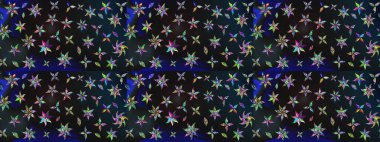 Küçük çiçekteki sevimli çiçek deseni. Gri ve mavi renkte çiçekler.