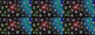 Raster illüstrasyonu. Çizim kalıbı. Organik motif arka planı. Ultraviyole kumaş deseni.