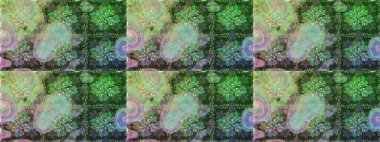 Renkli Bahar Temalı Kusursuz Arkaplan. Kusursuz çiçek deseni. Asya tekstil tarzında. Raster illüstrasyonu. Güzel kumaş deseni. Düz Çiçek Elementleri Tasarımı.