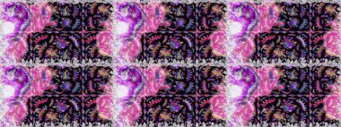 Çizgisiz desen. Şirin çiçekler. Raster Moda kumaş deseni.