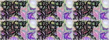 Tarafsız ve siyaha çiçekler. Kusursuz bir arka plan modeli. Raster hisseleri. Suluboya, elle çizilmiş.