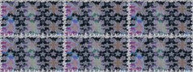 Kumaş, tekstil, duvar kağıdı baskısı için. Raster illüstrasyonu. Raster. Tomurcukları çiçek olan sevimli bir çiçek deseni. Kusursuz bir geçmişi var. Antika retro tarzı.